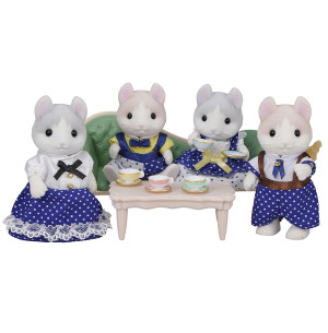 Famille Chat Sylvanian Families Bicolore Persan Roux Tigr