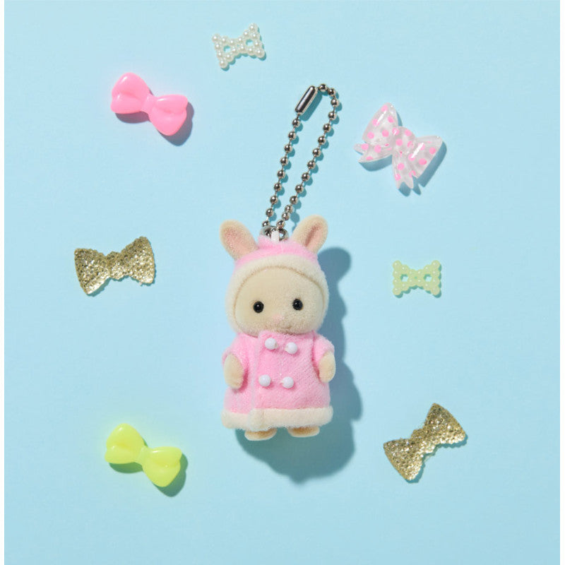 Le porte-clés bébé Lapin Crème - Rose