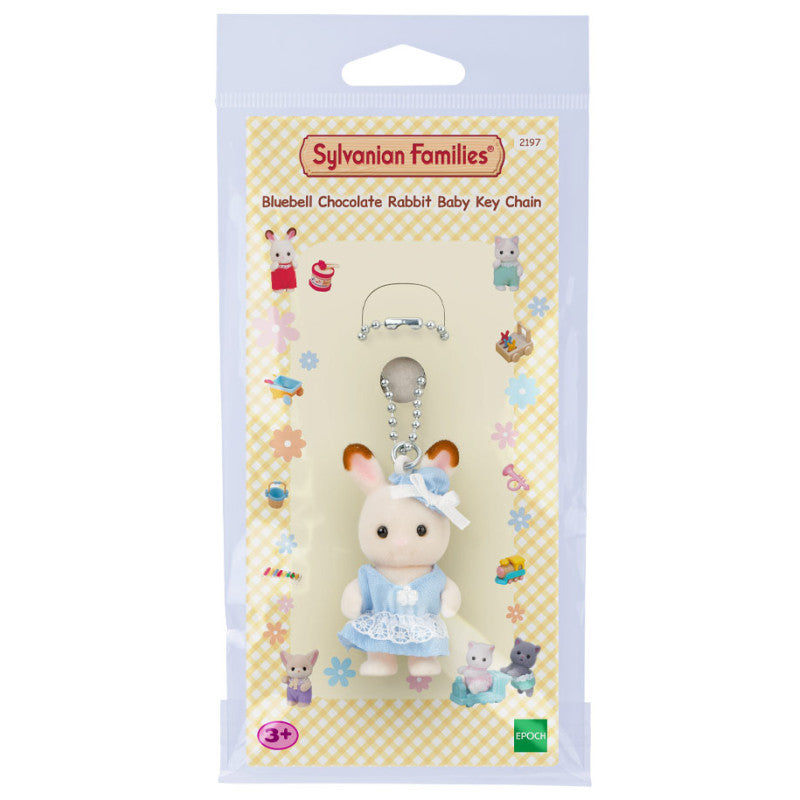 Le porte-clés bébé Lapin Chocolat - Bleu
