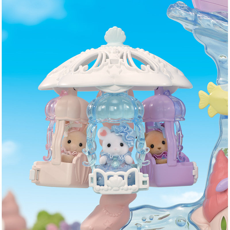 Le trio des bébés en costumes de méduses