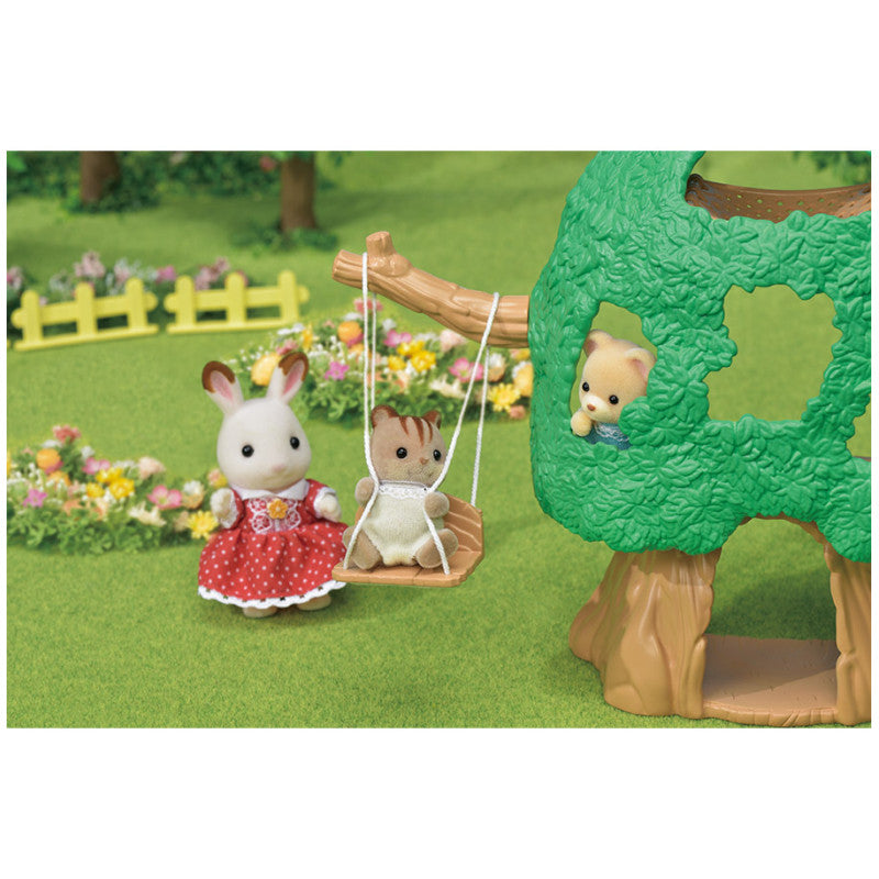 La cabane et Ambrose le bébé Écureuil Roux