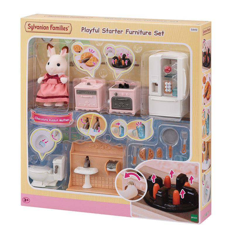 Le set d'ameublement pour cosy cottage et maman Lapin Chocolat