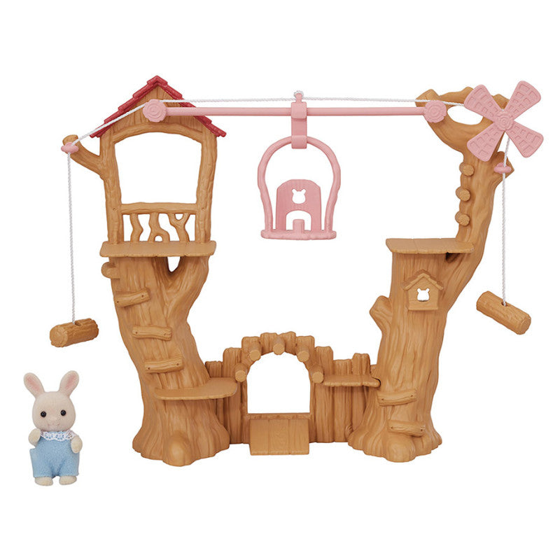 La tyrolienne et le bébé Lapin Crème