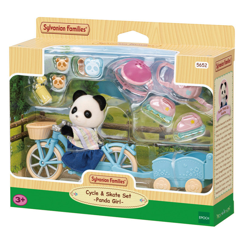 La fille Panda, son vélo et sa remorque