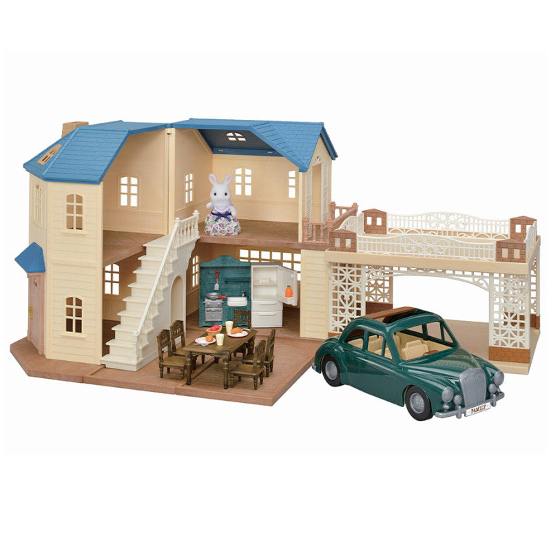 Le coffret grande maison et son abri voiture