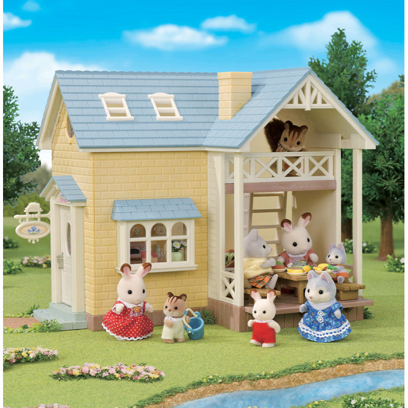 Le coffret cottage au toit bleu