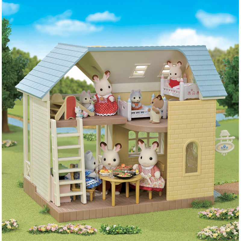 Le coffret cottage au toit bleu