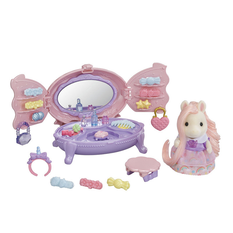 La coiffeuse de la fille Poney