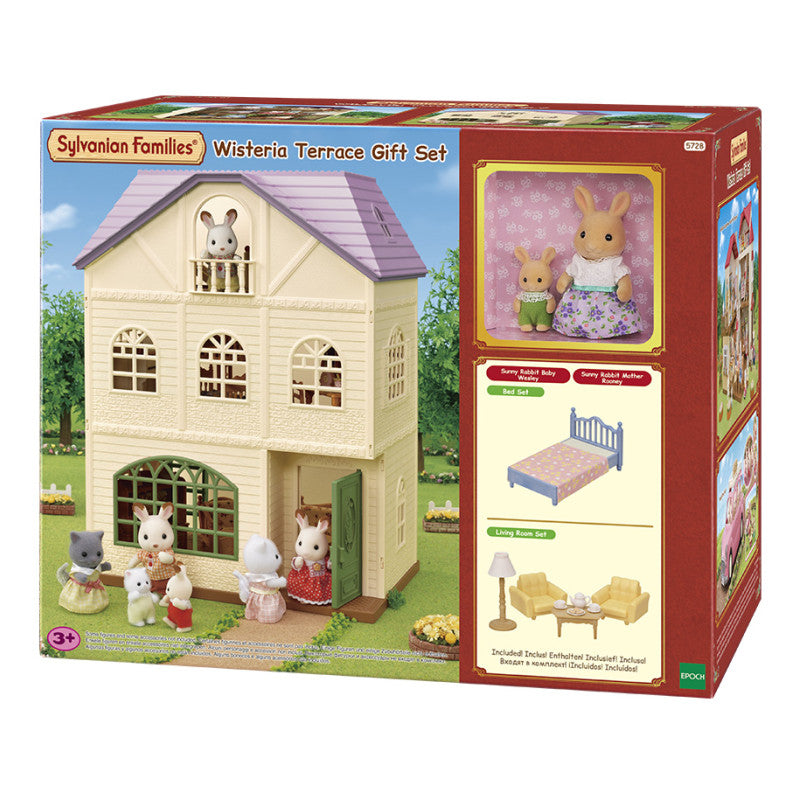 La maison à deux étages de la famille Lapin Caramel