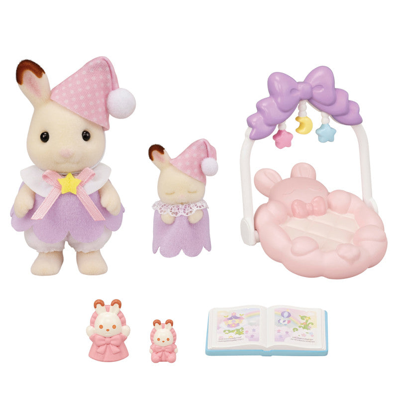 Le coucher des sœurs Lapin Chocolat