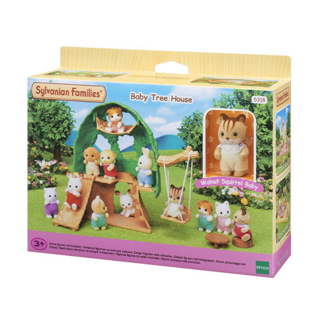 La cabane et Ambrose le bébé Écureuil Roux de Sylvanian Family - 3