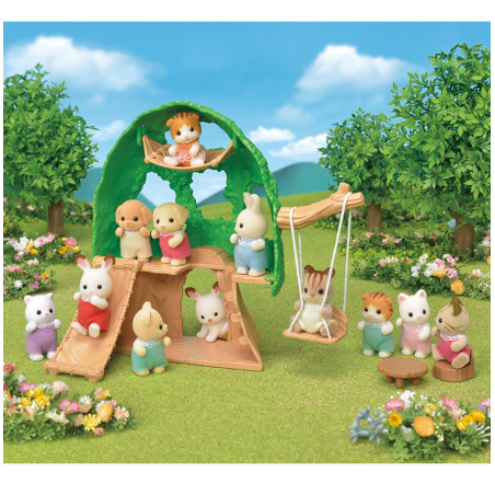 La cabane et Ambrose le bébé Écureuil Roux de Sylvanian Family - 4