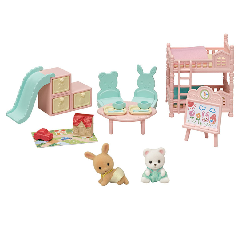 La salle de jeu des bébés et figurines