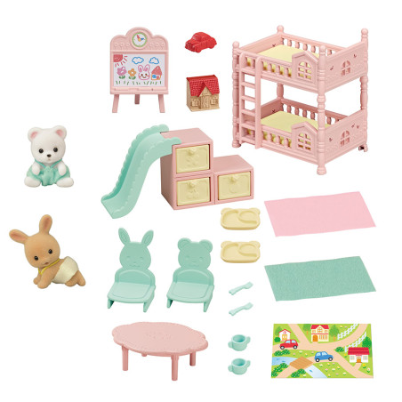 La salle de jeu des bébés et figurines de Sylvanian Family - 3