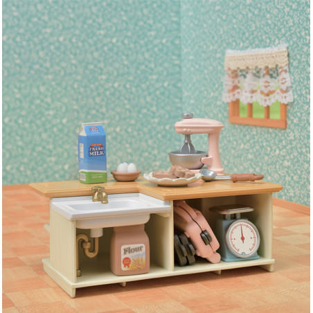 Le meuble de cuisine et accessoires de Sylvanian Family - 5
