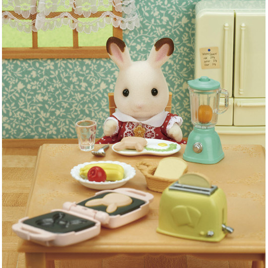 Figurine Calico Critters / Sylvanian Families - Ensemble Déjeuner Délicieux | Japon 2023 | Neuf