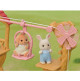 La tyrolienne et le bébé Lapin Crème - Sylvanian Families 8