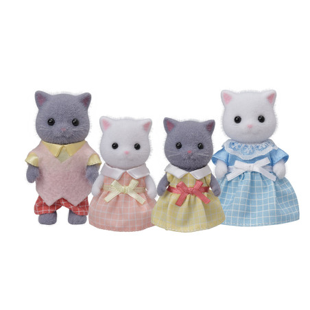 La famille Chat Persan de Sylvanian Family