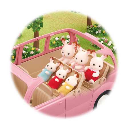 Le monospace rose et set de pique-nique de Sylvanian Family - 13