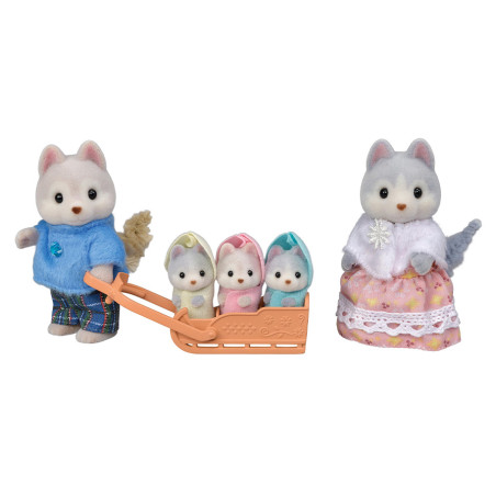 La famille Husky de Sylvanian Family