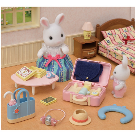 La maman Lapin Neige et sa valise de weekend de Sylvanian Family - 5