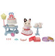 La fille Chat Bicolore et son goûter d’anniversaire de Sylvanian Family