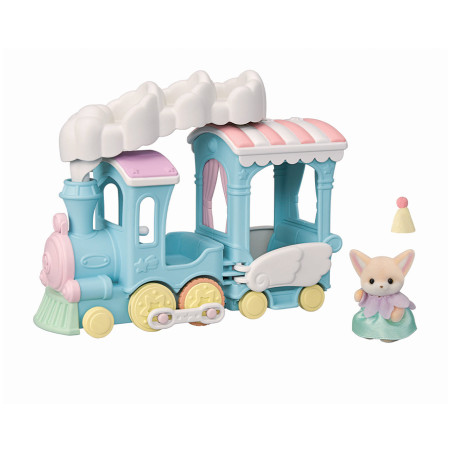 Le petit train à vapeur et bébé Fennec de Sylvanian Family