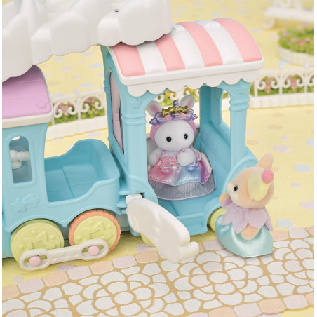 Le petit train à vapeur et bébé Fennec de Sylvanian Family - 5