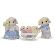 La famille Lapin Bélier de Sylvanian Family