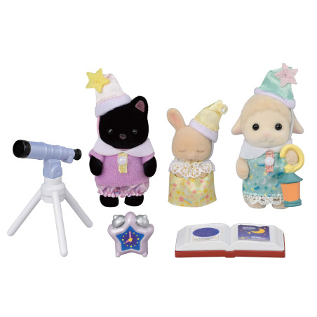 Le trio des bébés pyjama party de Sylvanian Family