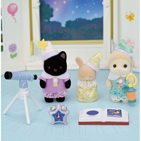 Le trio des bébés pyjama party de Sylvanian Family - 7