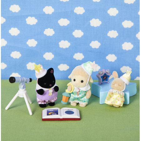 Le trio des bébés pyjama party de Sylvanian Family - 8