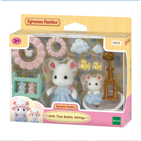 Le bain des frères Souris Marshmallow de Sylvanian Family - 2