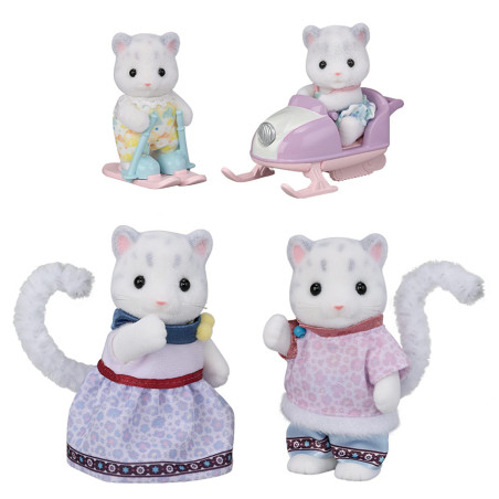 La famille Panthère des neiges de Sylvanian Family