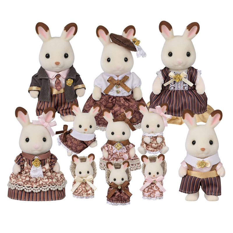 Coffret anniversaire - La famille Lapin Chocolat
