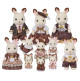 Coffret anniversaire - La famille Lapin Chocolat de Sylvanian Family
