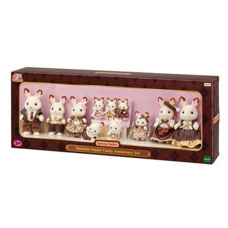 Coffret anniversaire - La famille Lapin Chocolat de Sylvanian Family - 1
