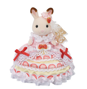 Coffret anniversaire - Freya en robe d'anniversaire de Sylvanian Family