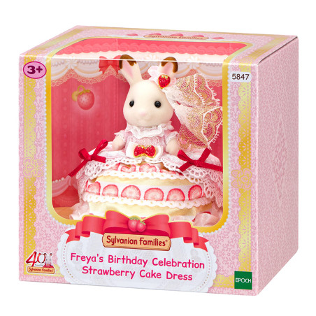 Coffret anniversaire - Freya en robe d'anniversaire de Sylvanian Family - 1