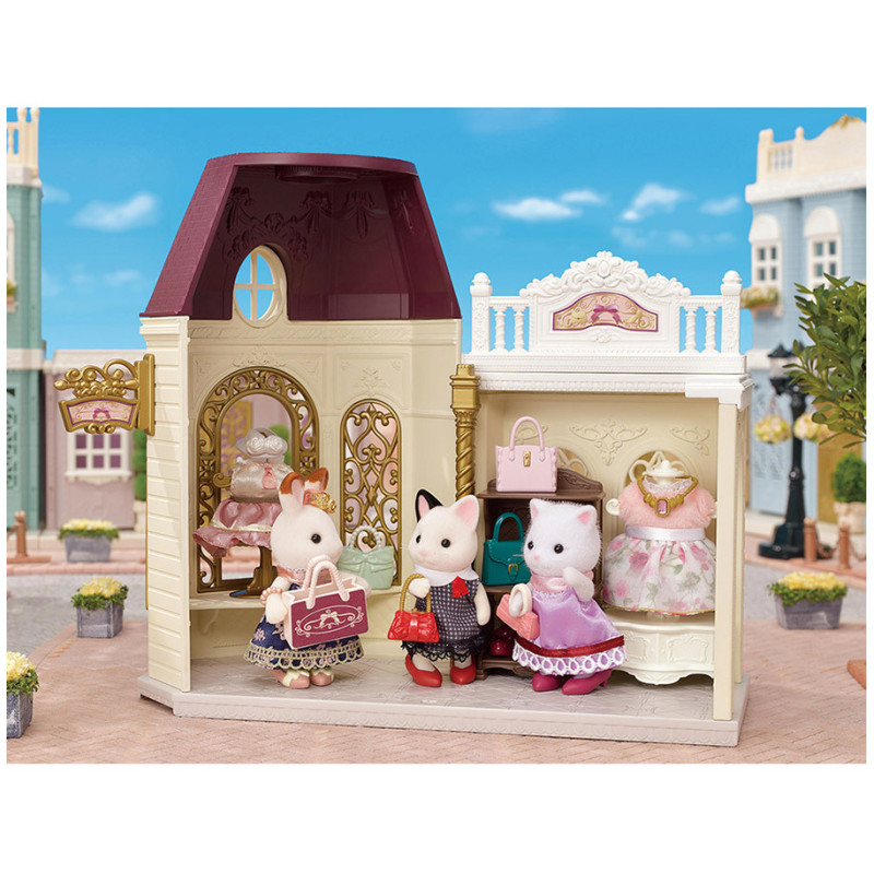 La Valisette De Mode Et La Grande Sœur Chat Bicolore Sylvanian Families