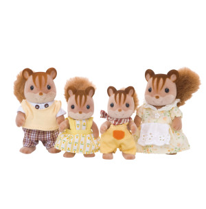 La famille Écureuil Roux de Sylvanian Family