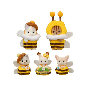 Les bébés en costumes d'abeille de Sylvanian Family