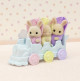 Les triplés Lapin Crème et accessoires de bain - Sylvanian Families 1