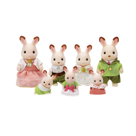 La famille Lapin Chocolat - ÉDITION PRESTIGE de Sylvanian Family