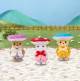 Le trio des bébés en costumes de champignons de Sylvanian Family - 5