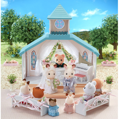 La chapelle bleu ciel de Sylvanian Family - 9