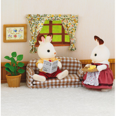 Le papa Lapin Chocolat et le salon de Sylvanian Family - 2