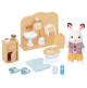 Le fils Lapin Chocolat et les toilettes de Sylvanian Family