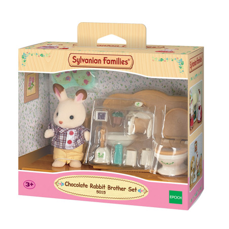 Le fils Lapin Chocolat et les toilettes de Sylvanian Family - 1