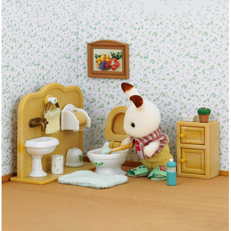 Le fils Lapin Chocolat et les toilettes de Sylvanian Family - 2